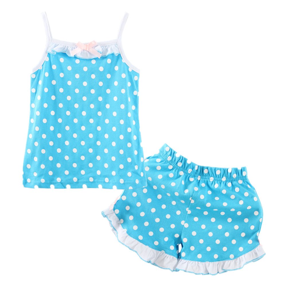LittleSpring Girls' Floral Tank Top and Shorts Set - 2 Piece Summer Outfits for Toddlers & Kids | Perfect for Beach, Playdates & Outdoor Activities