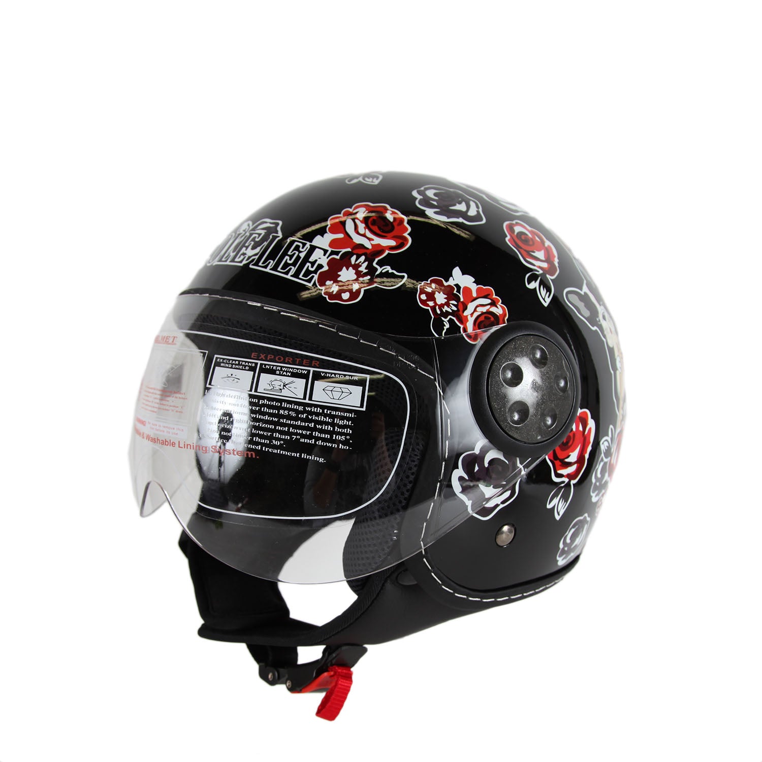 Open Face Helmet - Lightweight Motorcycle Helmet for Men & Women - DOT Approved for Safety - Perfect for Cruiser, Scooter & Street Bike Riding