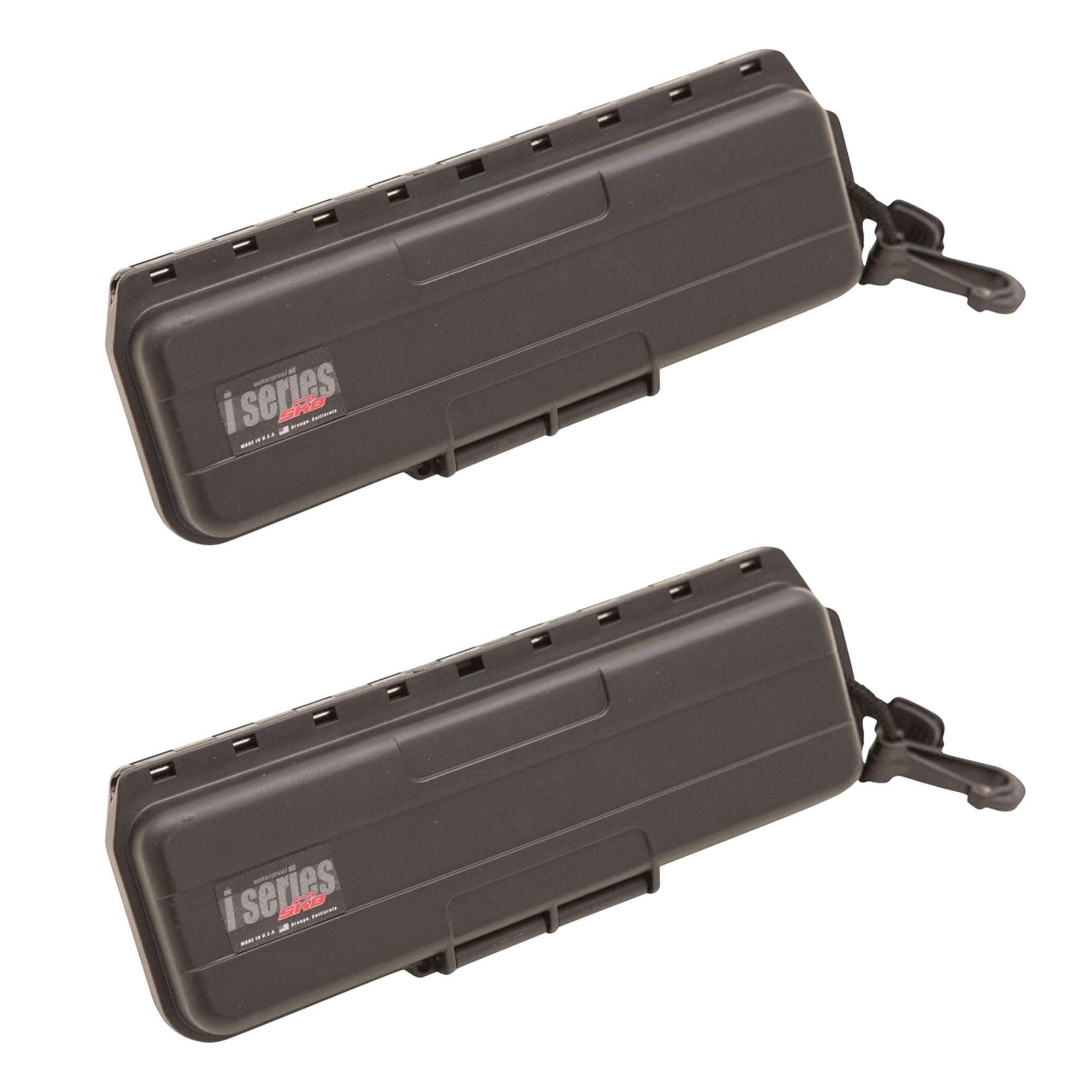 SKB Cases iSeries Hard Exterior Waterproof Arrow Broadhead Utility Case - 2 Pack Black for Outdoor Camping, Fishing, Hunting | Durable Protection for Arrows & Gear in Extreme Conditions
