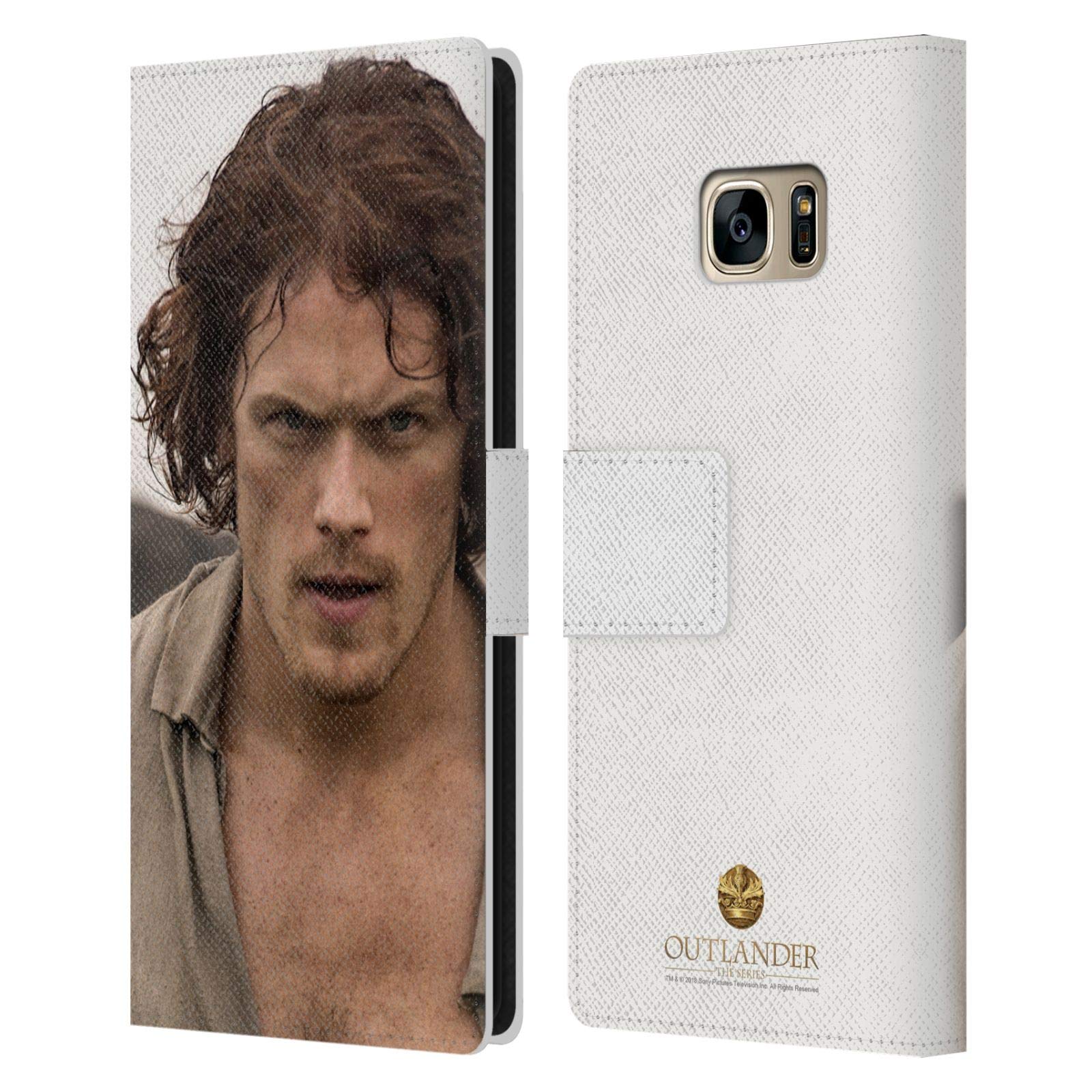 Head Case Designs Officially Licensed Outlander Jamie Rough Characters Leather Book Wallet Case Cover for Samsung Galaxy S7 Edge - Perfect for Travel, Work, and Everyday Protection