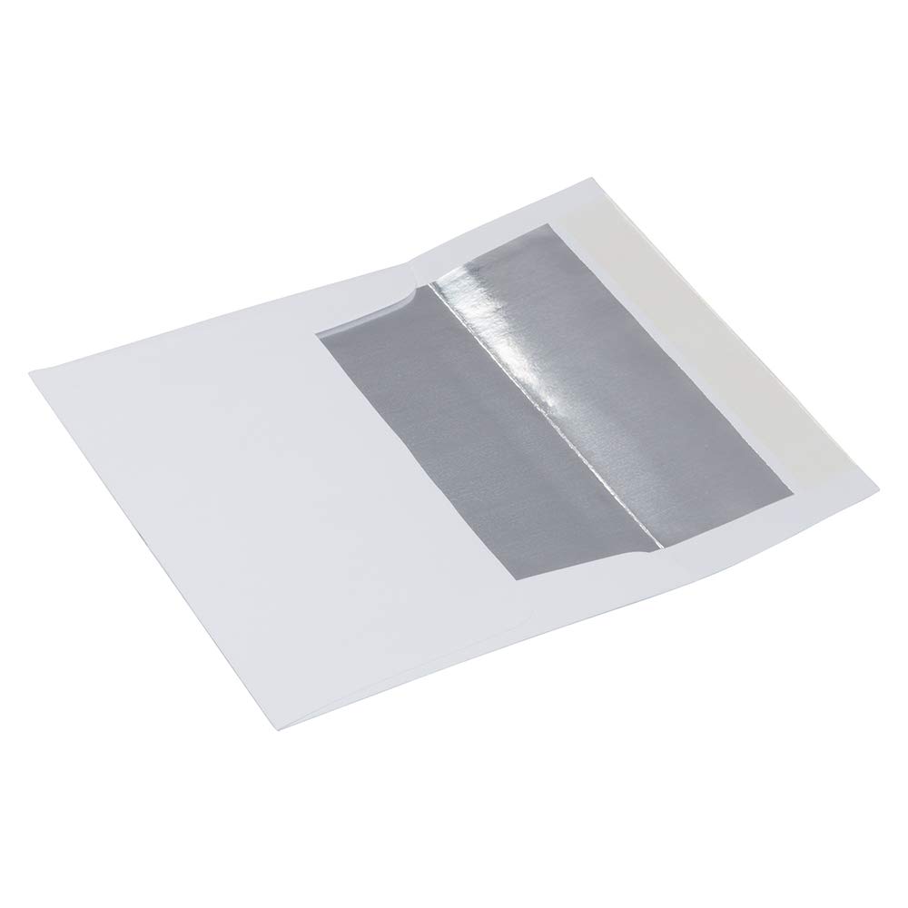 JAM PAPER A7 Silver Foil Envelopes 100-Pack for Invitations & Greeting Cards