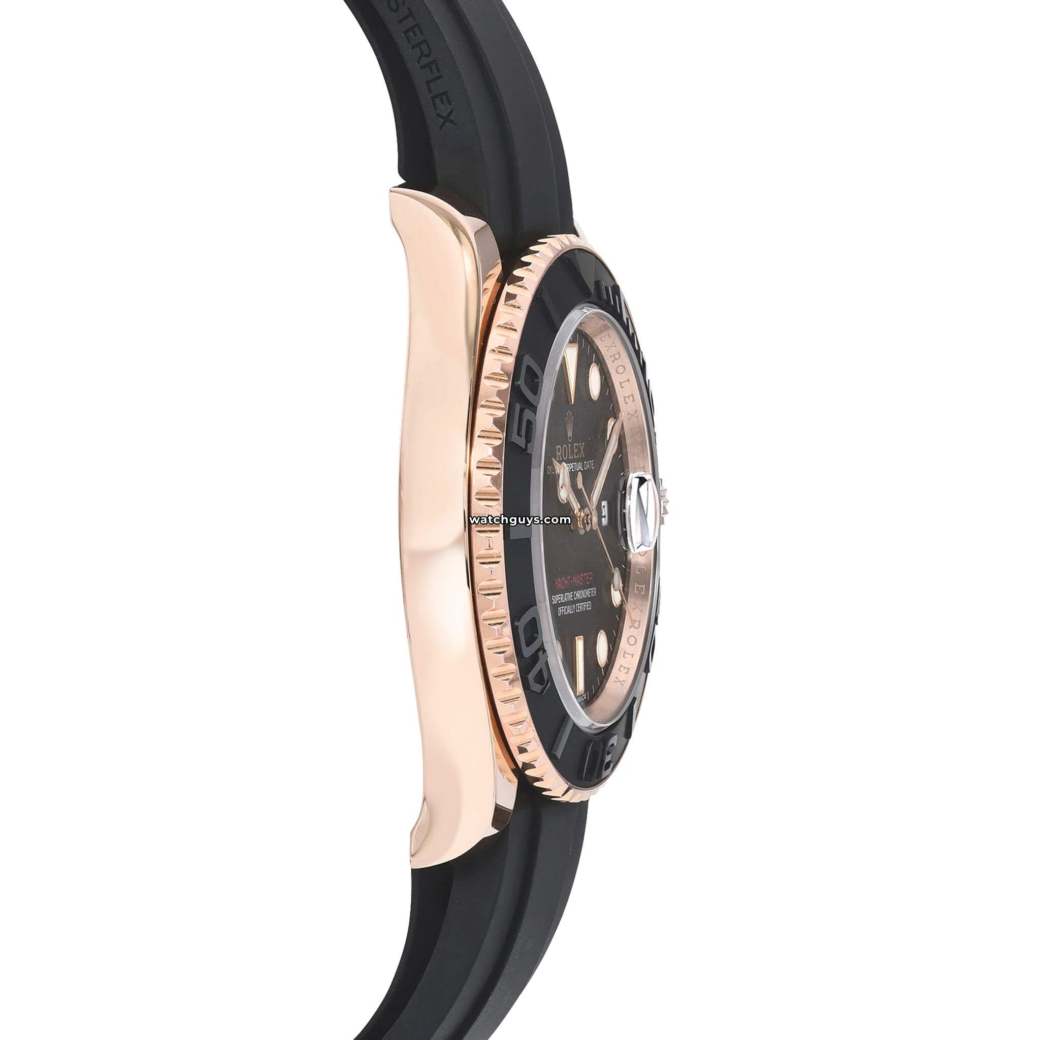 Rolex Yacht Master 116655 Men's Watch - 18k Everose Gold with Oysterflex Bracelet - Luxury Automatic Diving Watch for Sailing, Yachting & Special Occasions