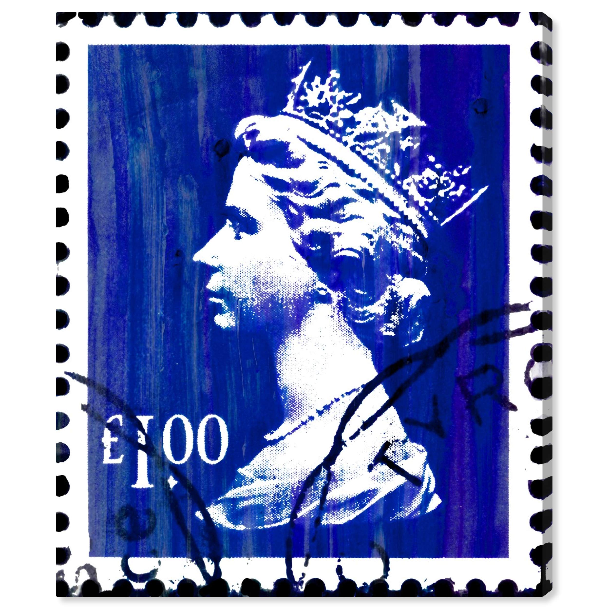 World and Countries Wall Art Canvas Prints 'Save The Queen One' - Premium Home Decor for Living Room, Bedroom & Office - Perfect Gift for Travel Lovers & Royalty Enthusiasts