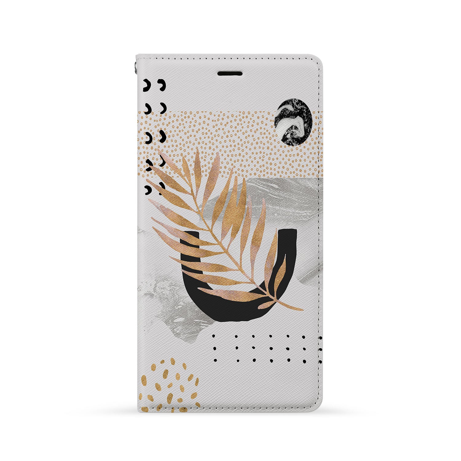 Premium Marble Flower iPhone Wallet Case - Slim & Stylish Card Holder for iPhone 13/12/11/X - Perfect for Everyday Use, Travel & Shopping
