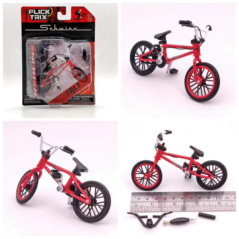 Premium Finger Bike FLICK TRIX Mini BMX Diecast Model Toy - Collectible Miniature Bicycle for Kids & Adults - Perfect for Office Desk Decor, Stress Relief, and Gift Giving