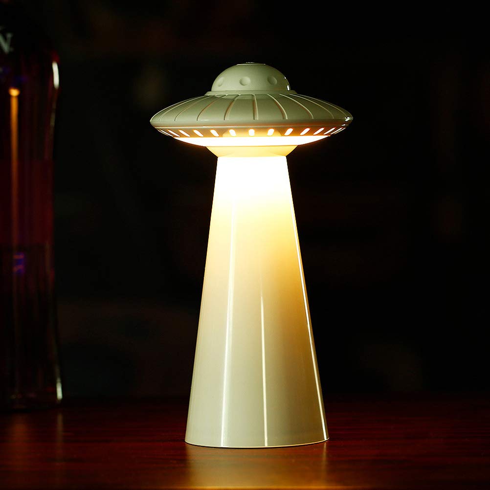 OSALADI Kids LED Desk Lamp with Nightlight - Spaceship Design Nursery Light for Baby Boys, Bedside Reading Lamp, White Shine Wardrobe Light (Perfect for Bedrooms, Study Rooms & Kids' Spaces)