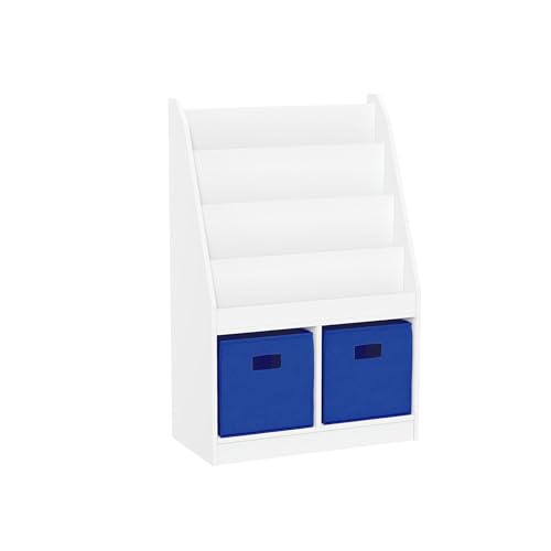 White With 2 Blue Bins