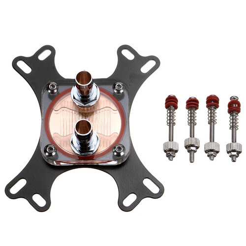 High Performance 50mm Copper Base CPU Water Cooling Block for AM4 Socket - Efficient Liquid Cooling Solution for Gaming PCs and Overclocking Rigs