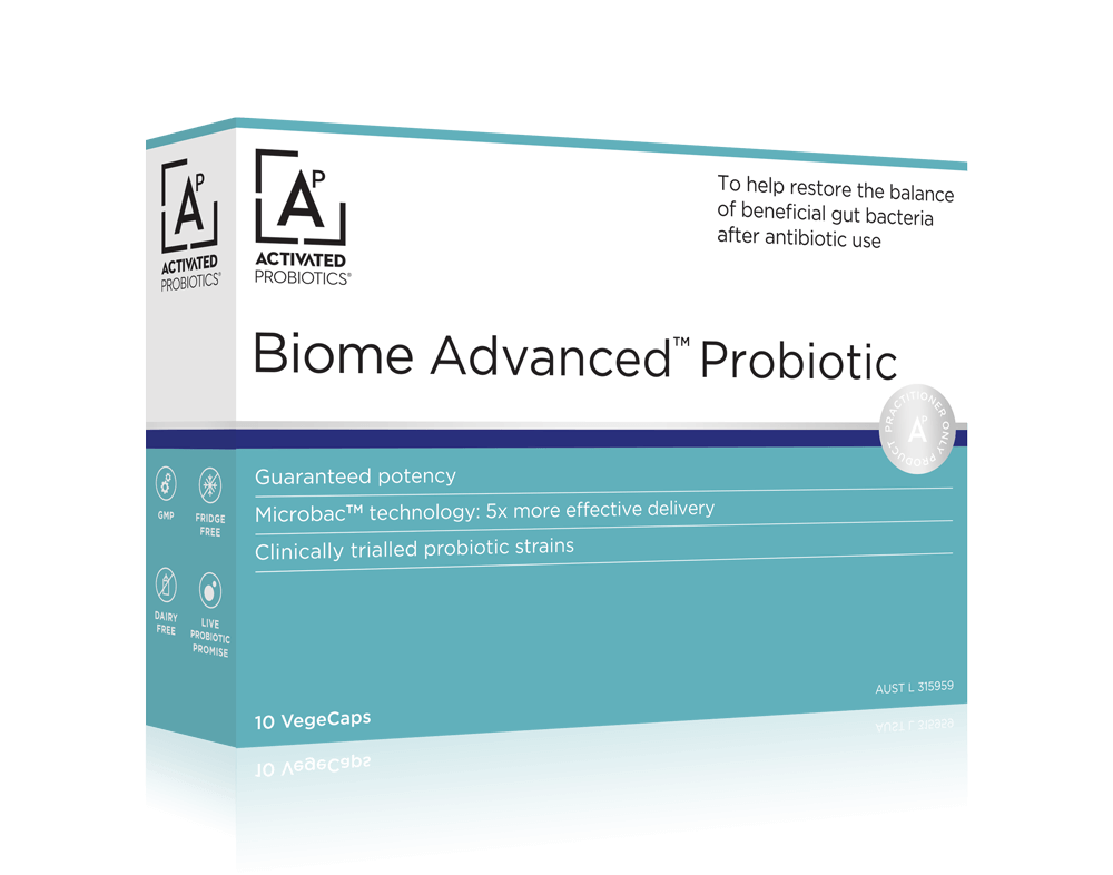 Activated Probiotics Biome Advanced - Premium Gut Health Supplement for Digestive Support & Immune Boost - Ideal for Daily Wellness & Travel