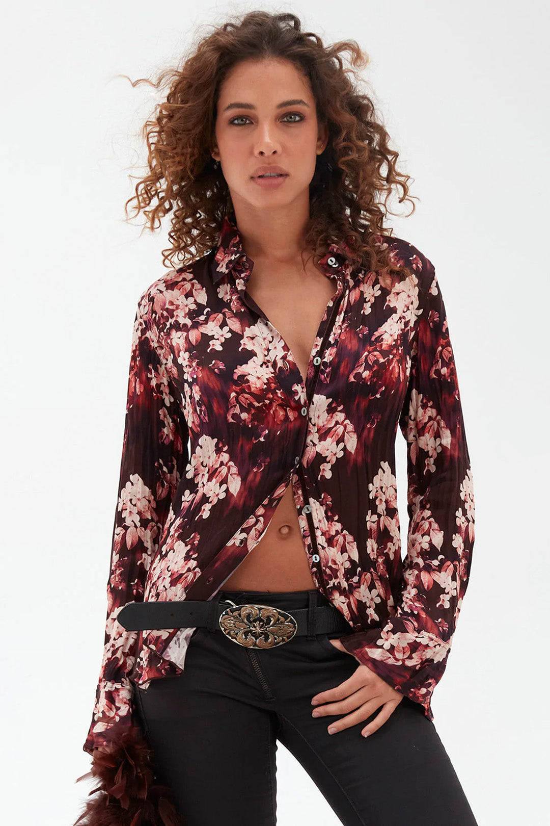 Stylish Covent Garden Button Down Shirt in Aubergine Purple - Perfect for Office Wear & Casual Outings