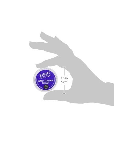 Eight O'clock Coffee Dark Italian Roast K-Cups - 24 Count (Pack of 2) | Bold & Rich Coffee Pods for Keurig Brewers | Perfect for Morning Energy & Office Coffee Breaks