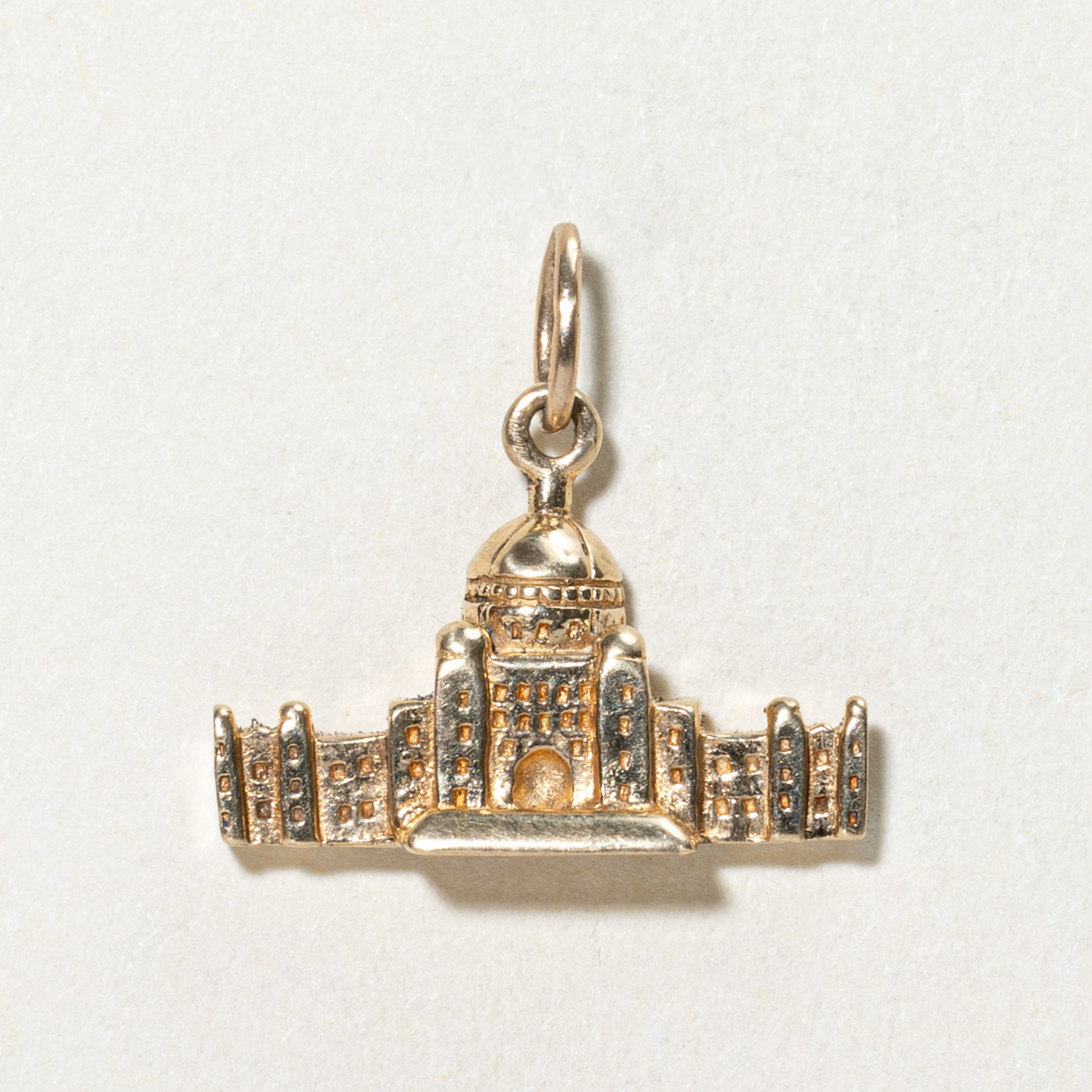 14K Yellow Gold BC Parliament Charm Pendant - Elegant Jewelry for Women, Gift for Her - Perfect for Parties, Weddings & Special Occasions