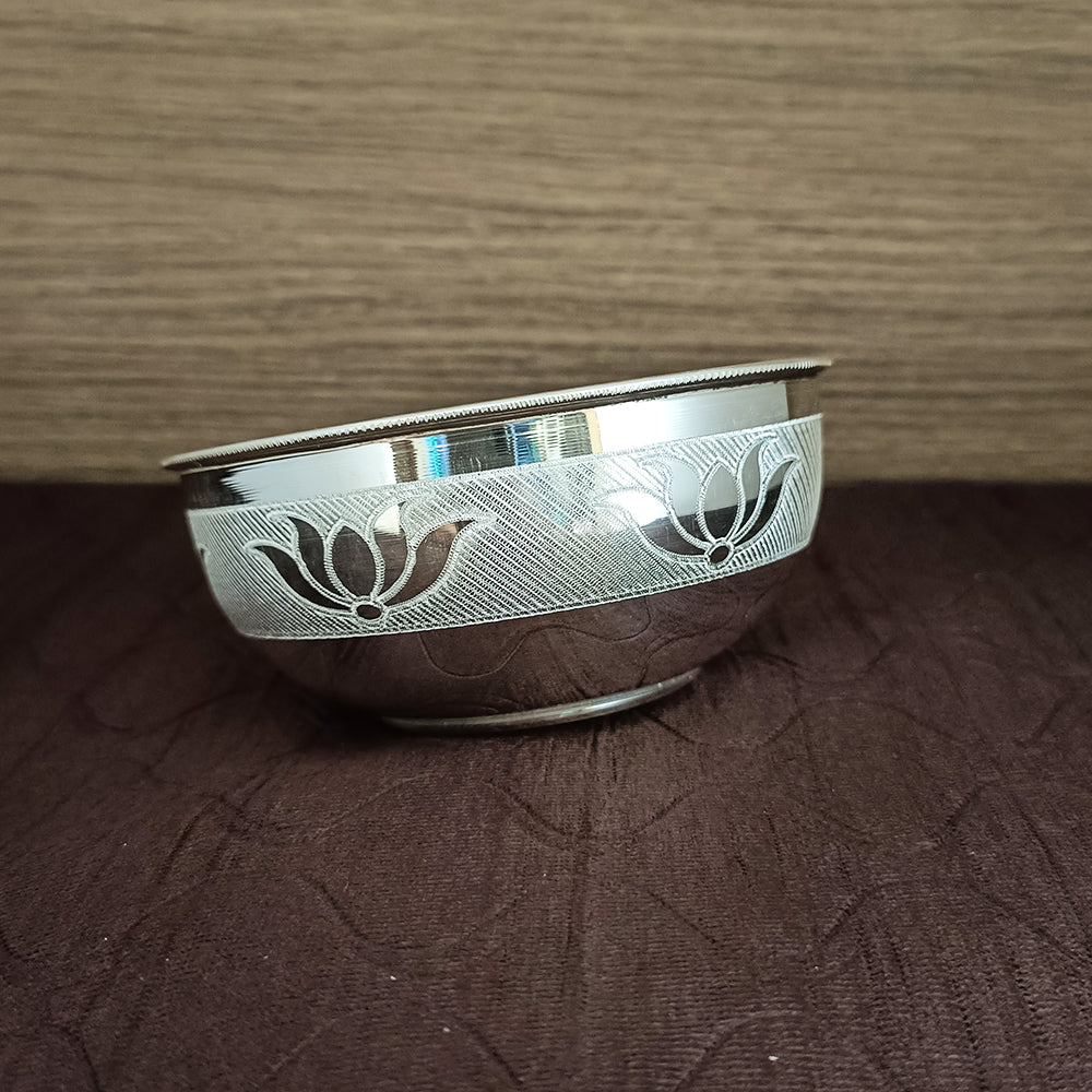 925 Sterling Silver Designer Bowl - Elegant Handcrafted Home Decor for Dining Table, Centerpiece, Gift & Jewelry Display (Design 35)