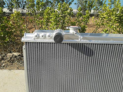 High-Performance Aluminum Radiator with Dual Fans for 1986-1992 Toyota Supra MK3 3.0L Turbo MT - Improved Cooling for Street Racing & Track Days