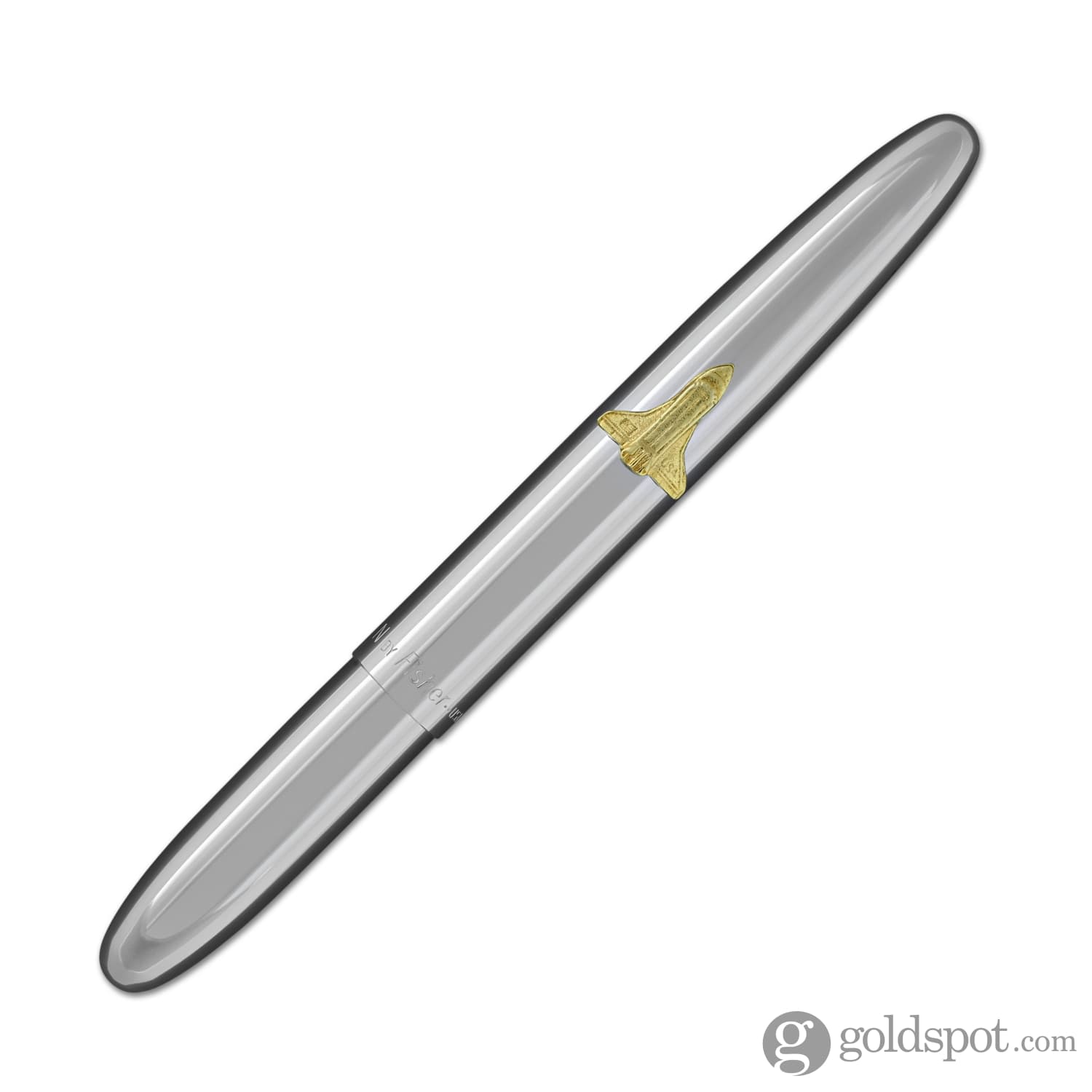 Fisher Space Pen Bullet Ballpoint Pen - Chrome Finish with Shuttle Emblem | Compact & Refillable for Everyday Carry, Travel, Outdoor Adventures & Gifts