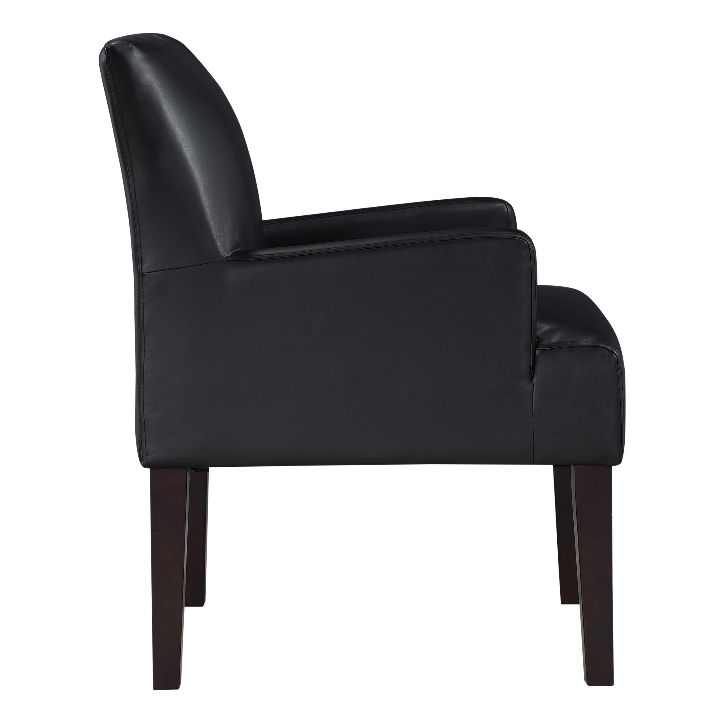American Furniture Classics MST55-PD3 Corner Sectional Sofa in Black - Modern Living Room Seating for Small Spaces & Apartments