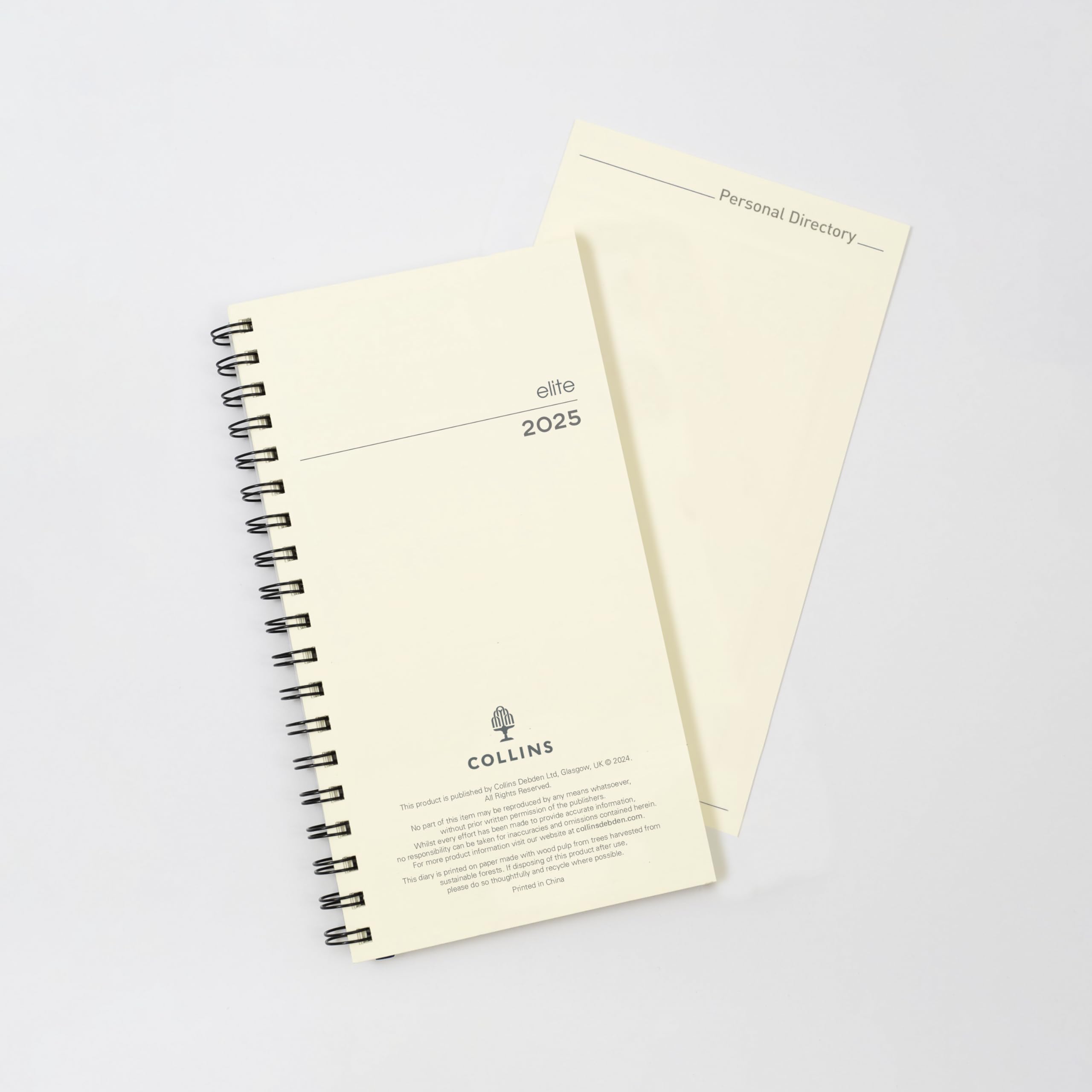 Collins Elite 2025 Business Diary - Pocket Weekly Planner with Luxury Paper (1165R-25) - Professional Organizer Refill for Office, Meetings & Time Management - Perfect for Executives & Entrepreneurs