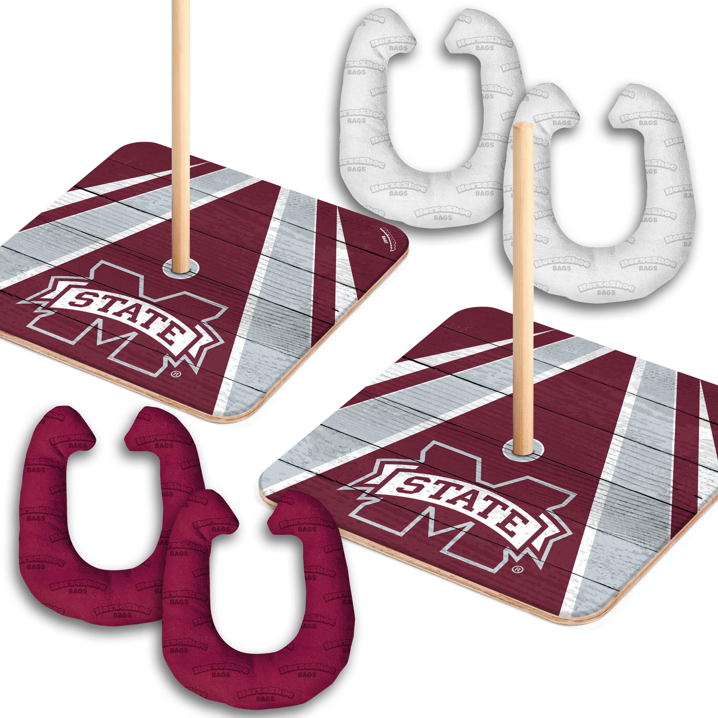 YouTheFan NCAA Mississippi State Bulldogs Horseshoe Bags - Durable & Stylish Team Spirit Accessories for Football Games, Tailgating & Fan Gear Collection