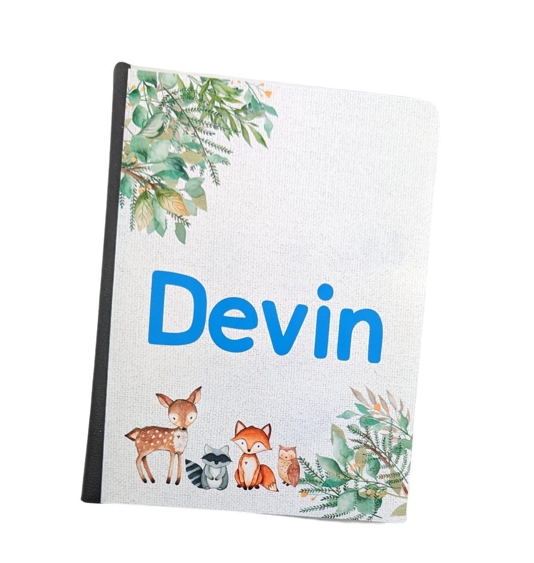 Woodland Photo Album D#150 - Holds 24 Pictures (4x6 or 5x7) - Baby Brag Book for Newborn Boy or Girl - Fox & Deer Wildlife Theme - Perfect for Baby Showers, First Birthday Gifts & Family Keepsakes
