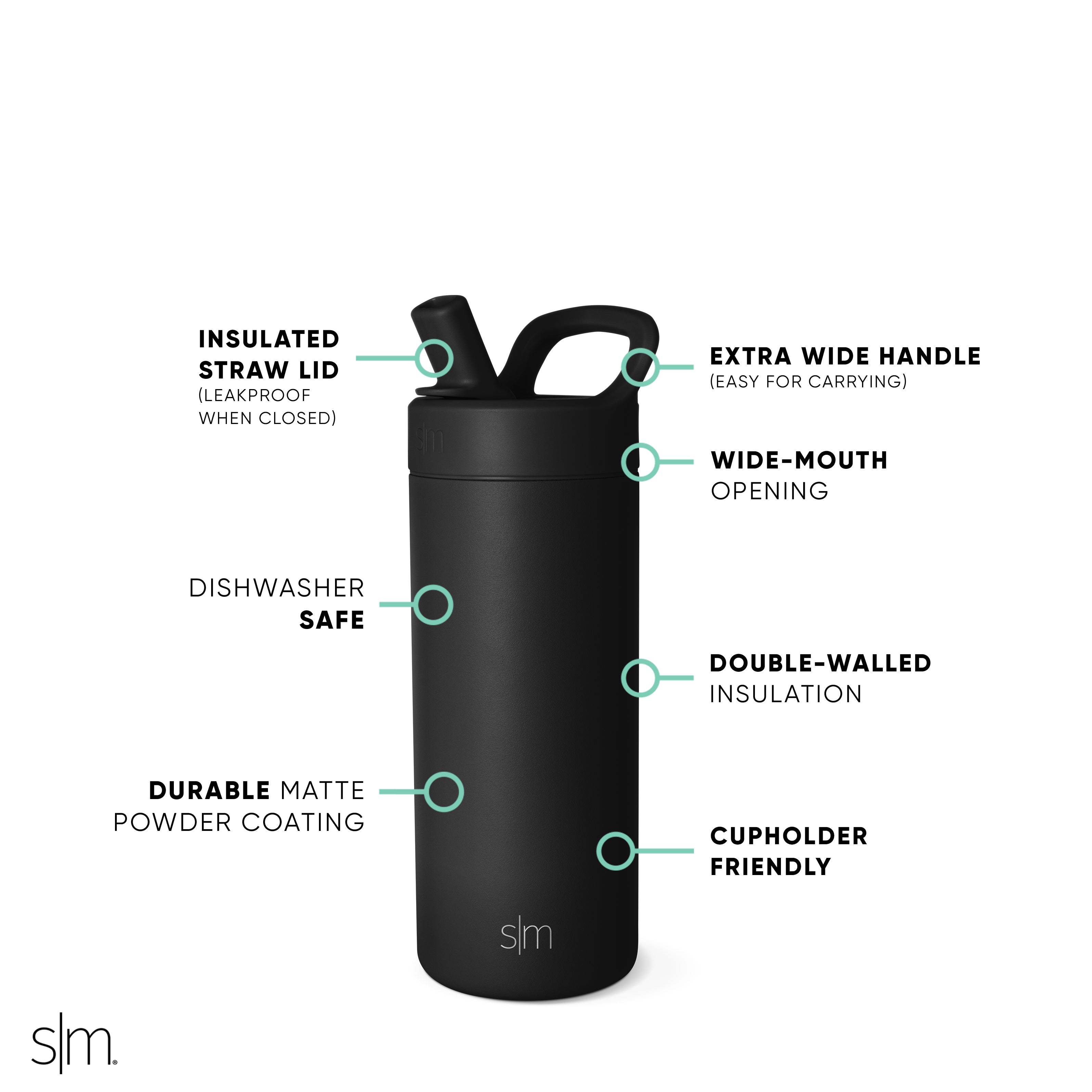 Stainless Steel Manual Straw Lid Tumbler Cup - Insulated Travel Mug for Hot & Cold Drinks, Perfect for Office, Gym, and Outdoor Activities