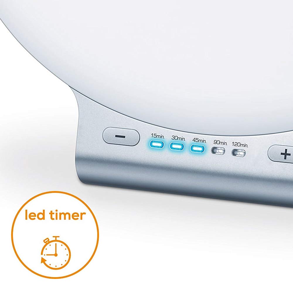 Beurer TL70 LED SAD Light Therapy Lamp - 10,000 Lux UV-Free Daylight Lamp for Seasonal Affective Disorder (SAD) | Compact Tabletop Design | Medically Certified White Light | Perfect for Home, Office & Winter Blues Relief