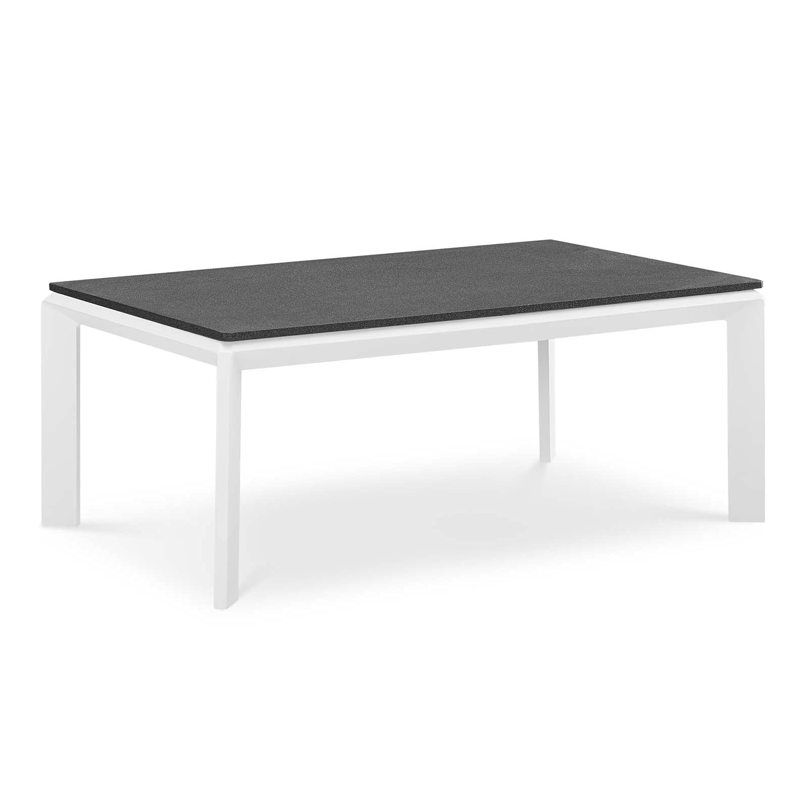 Modway EEI-3570-WHI Modern White Riverside Coffee Table - Stylish Living Room Furniture for Small Spaces, Perfect for Apartments & Home Decor