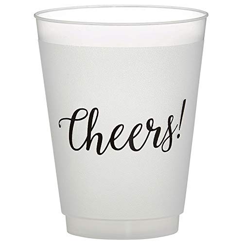 Santa Barbara Design Studio Cheers-Frost Cups - Set of 8 Elegant Glass Cups for Cocktails, Wine, and Beverages - Perfect for Parties, Weddings, and Home Entertaining