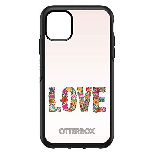 Spring Collection - Floral LOVE Flowers On Black Case
