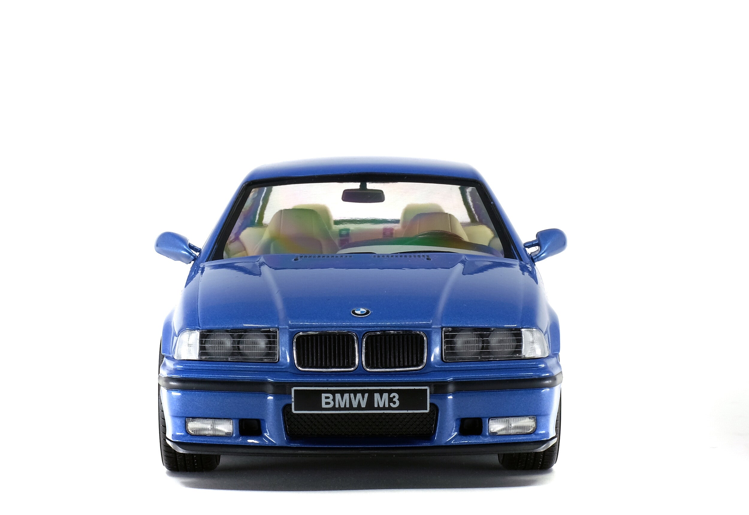 1:18 Scale Solido BMW E36 M3 Coupe Diecast Model Car - Estoril Blue - 1990 Collector's Edition for Display, Gifts, and Car Enthusiasts