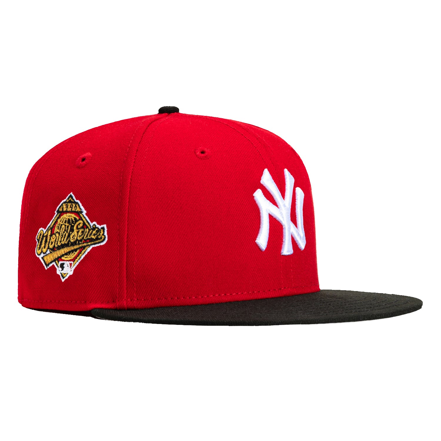 New Era 59Fifty New York Yankees 1996 World Series Patch Snapback Hat - Red & Black - Official MLB Baseball Cap for Yankees Fans & Sports Enthusiasts - Perfect for Games, Collecting & Streetwear Fashion