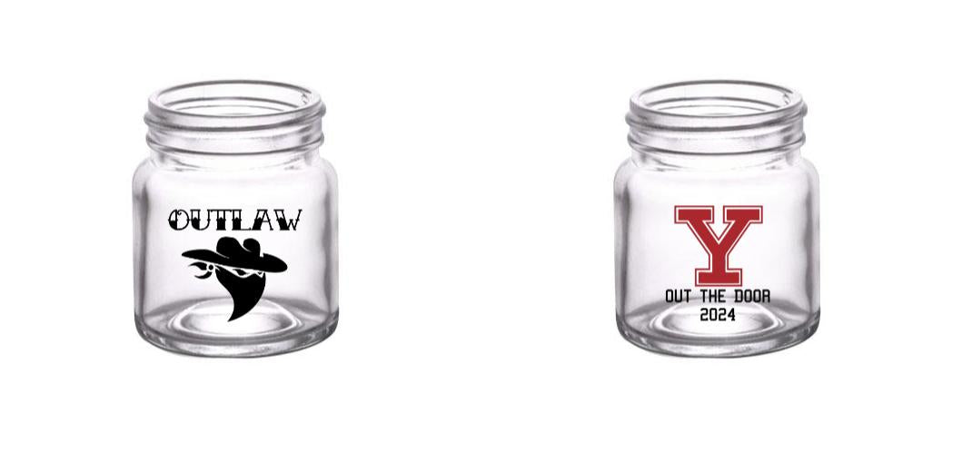 2 oz. Custom BarConic® Mini Mason Jar Shot Glass - Perfect for Cocktails, Whiskey Tasting & Party Favors - Ideal for Weddings, Birthday Celebrations & Home Bars