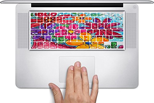 Floral MacBook Keyboard Decals - Compatible with 13