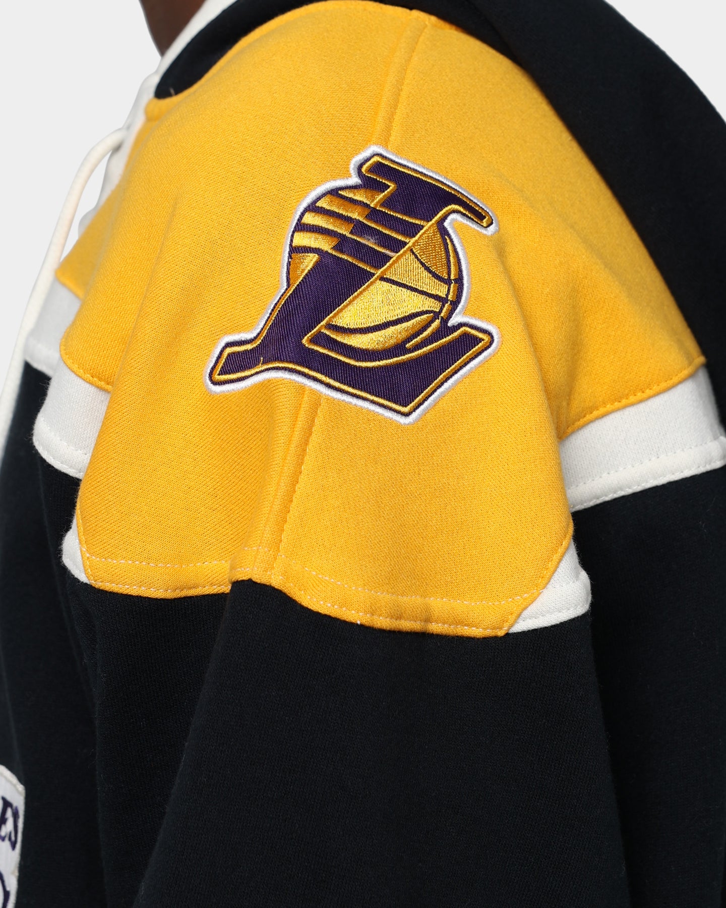 47 Brand Los Angeles Lakers Superior Lacer Hoodie - Jet Black/Gold - NBA Fan Gear for Men & Women - Perfect for Game Day & Casual Wear