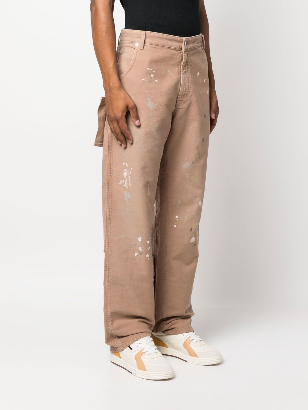 DARKPARK Men's Casual Beige Trousers - Comfortable Slim Fit Pants for Work, Travel & Everyday Wear