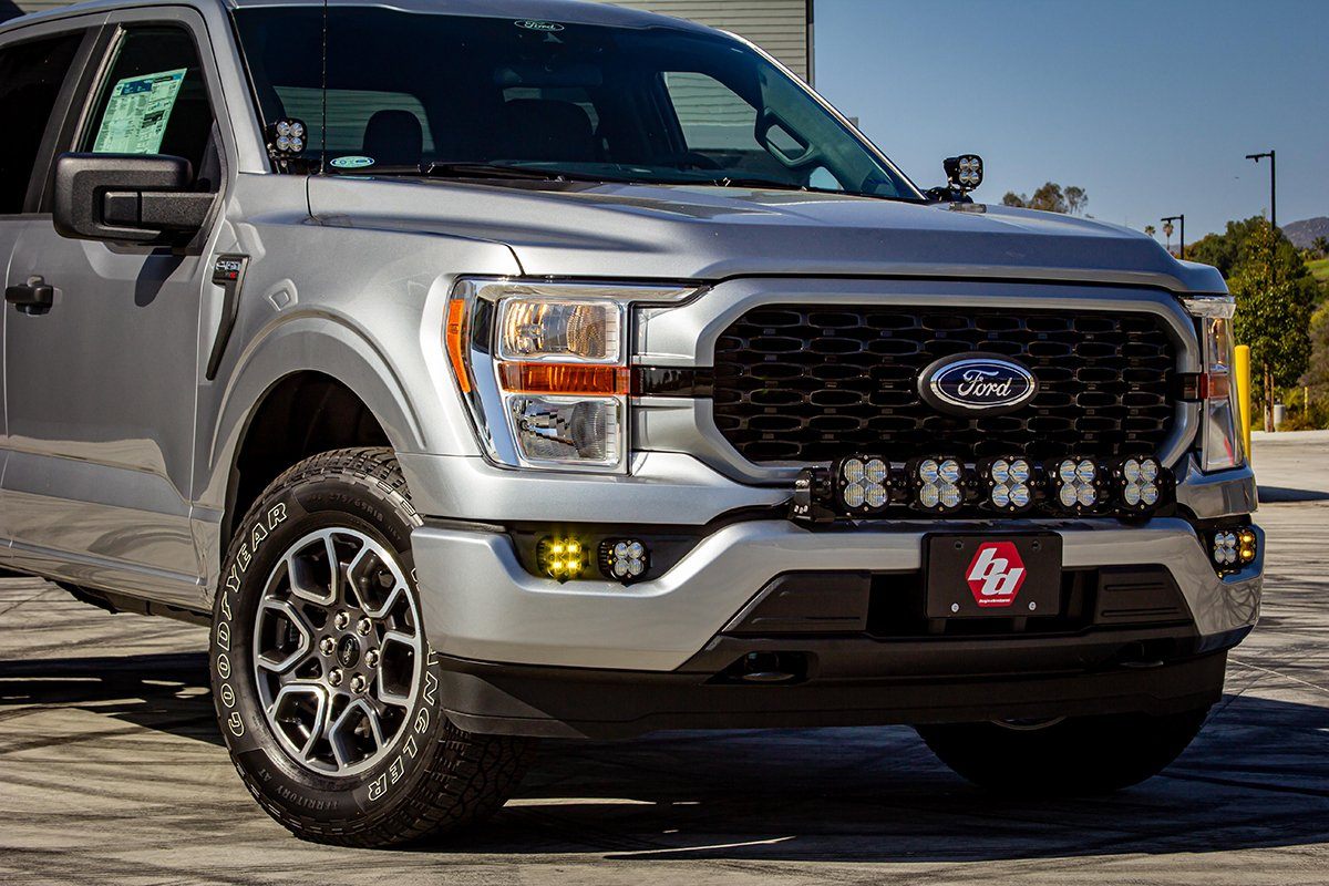 2021-2023 Ford F150 Baja Designs Squadron Sport LED Fog Light Kit - No DRL (Daytime Running Lights) | Off-Road Lighting Upgrade for Enhanced Visibility in Fog & Night Driving