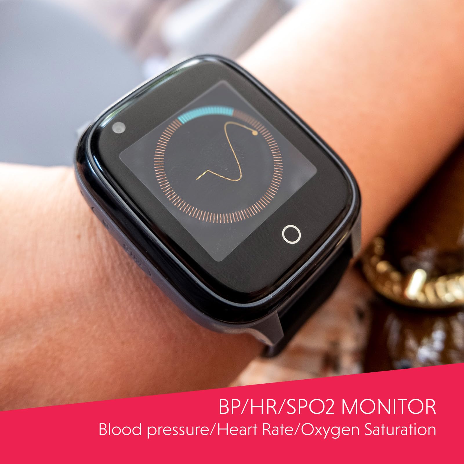 Fall Detection Smartwatch with GPS Tracking for Seniors & Dementia Patients | Emergency Alert & Heart Rate Monitor for Elderly Safety at Home & Outdoors