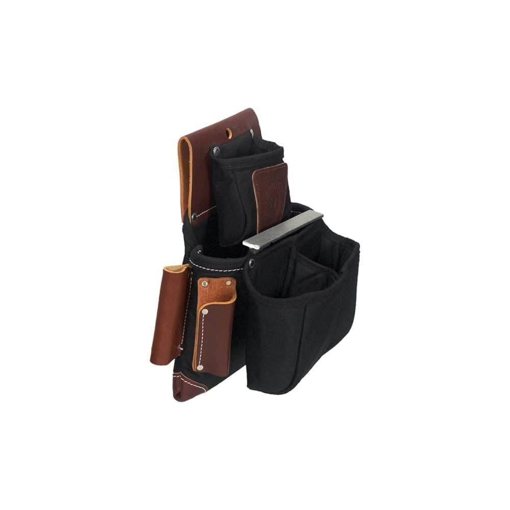 Occidental Leather B8064LH OxyLights™ Left-Handed Fastener Tool Bag with Double Outer Pockets - Durable Construction Worker Utility Pouch for Electricians & Carpenters (Ideal for Job Sites & DIY Projects)
