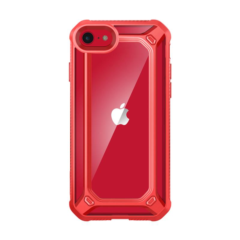 iPhone 7 / 8 Unicorn Beetle Exo Clear Case Red - Premium Protective Cover for Apple iPhone 7 & 8 - Shatterproof & Scratch-Resistant - Perfect for Everyday Use, Travel & Outdoor Activities