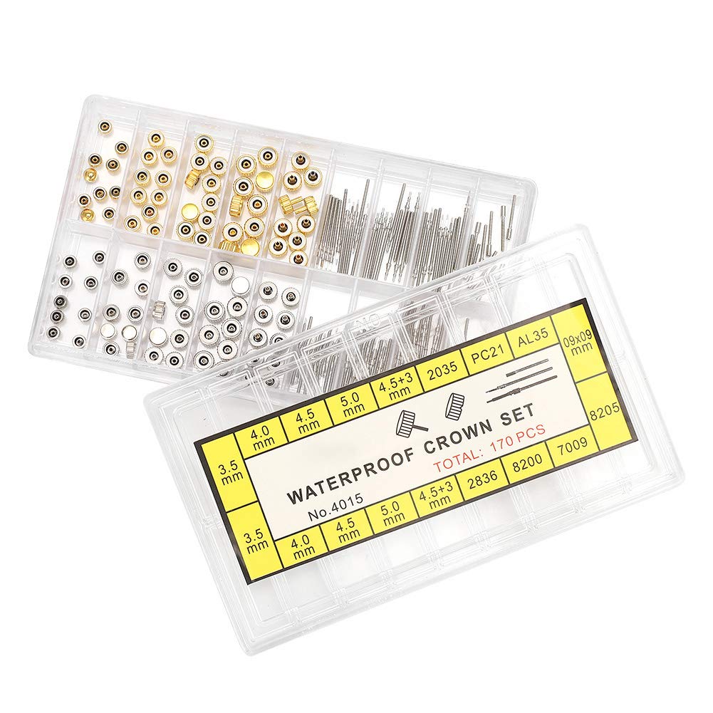 Watch Crown Repair Tool Kit - Watch Stem Extractor & Extender Set - Universal Watch Accessories for Men & Women - Perfect for Watch Repair, Maintenance & DIY Jewelry Adjustments