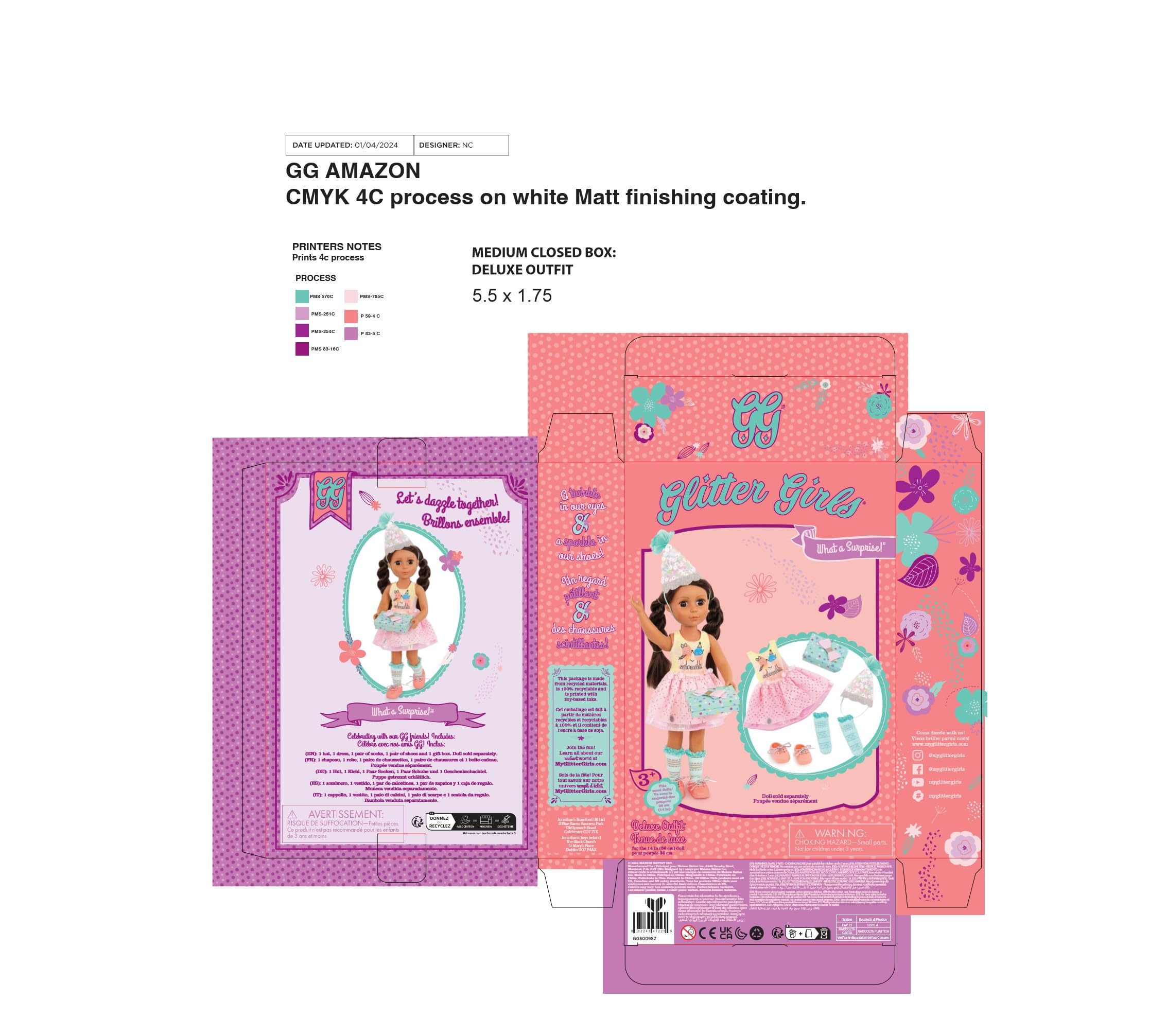 Glitter Girls 14-inch Deluxe Birthday Party Doll with Outfit & Accessories - Perfect Gift for Girls Ages 3+ | Birthday Party, Dress-Up Play & Collectible Toy