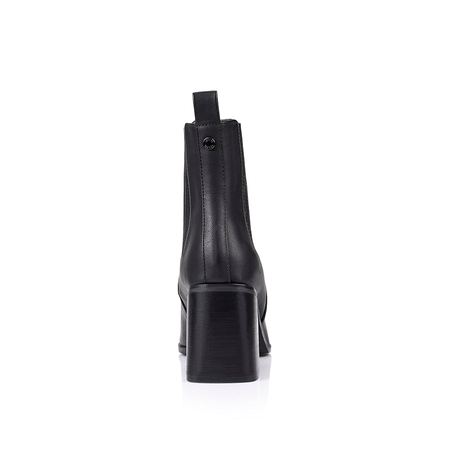 Limber Chelsea Ankle Boots - Black Softee Leather | Comfortable Slip-On Boots for Women | Perfect for Casual Wear, Work & Outdoor Activities