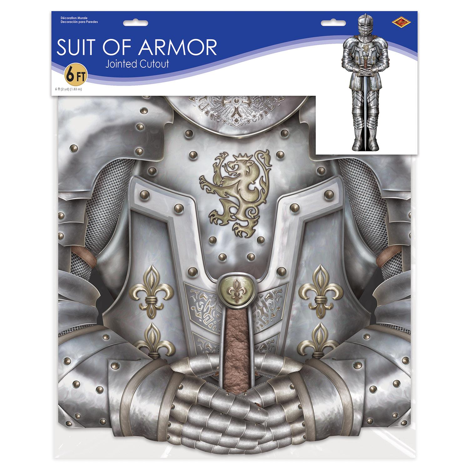 12 Pack Beistle Jointed Suit of Armor Halloween Party Decorations - Perfect for Medieval Theme Parties, Costume Contests & Home Decor