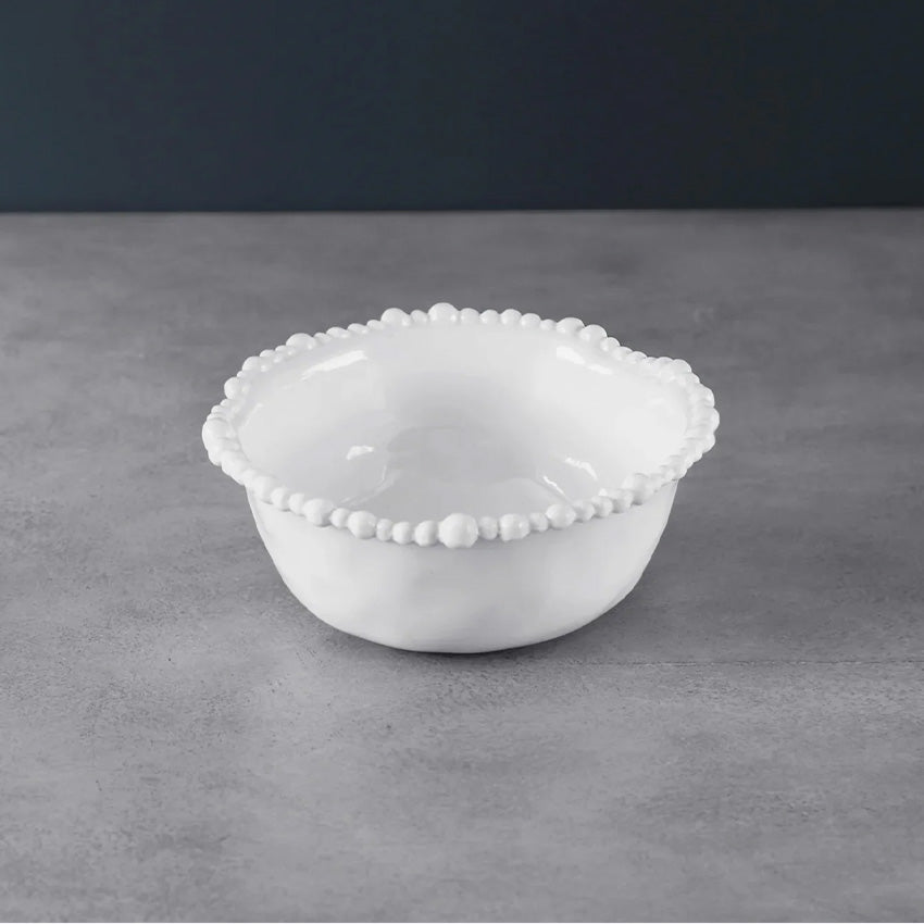 Beatriz Ball Vida Alegria Cereal Bowl Set of 4 - Elegant Handcrafted Glass Bowls for Breakfast, Snacks & Entertaining - Perfect for Cereal, Soup, Salad & Dessert