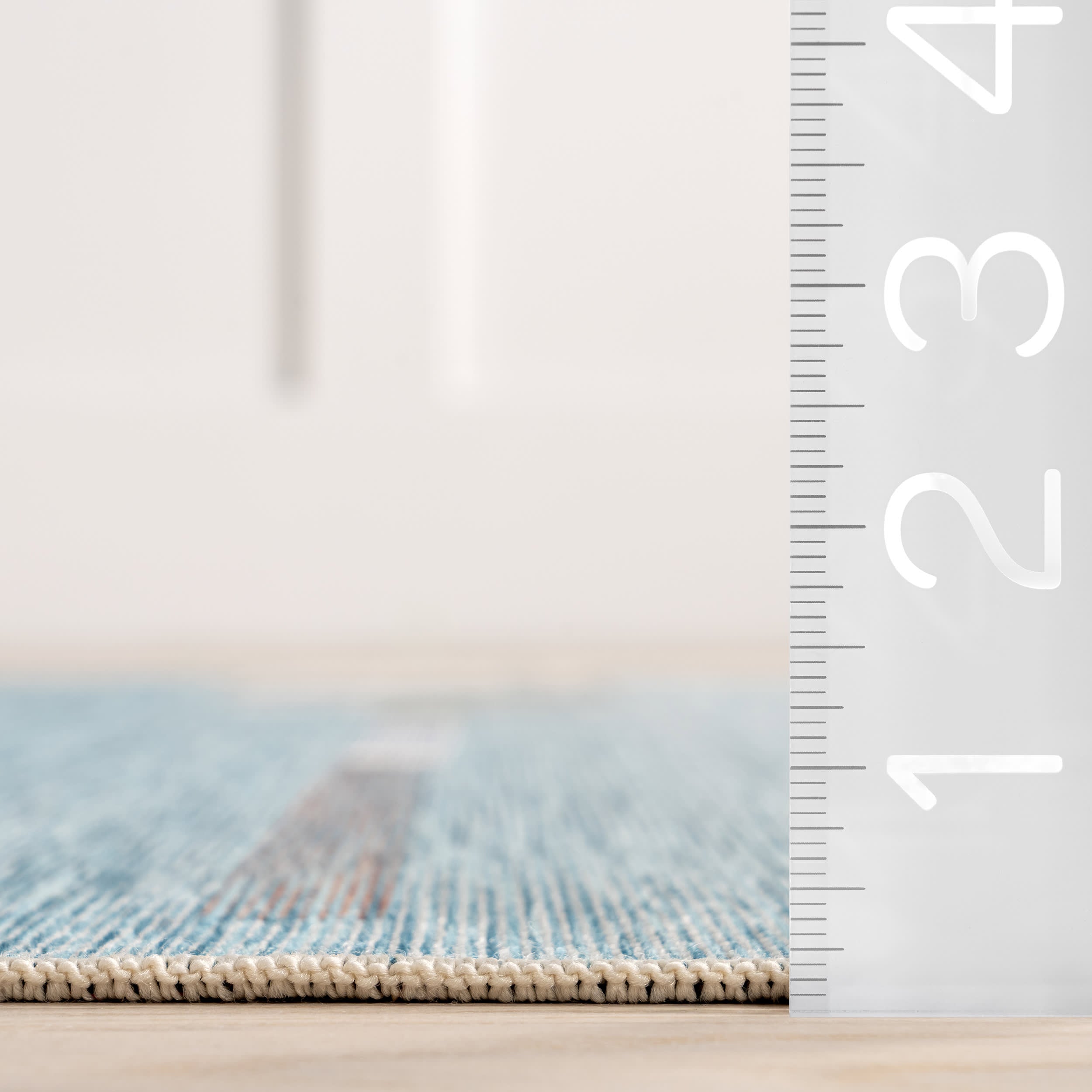 Premium Carter Nautical Oars Indoor/Outdoor Rug - Non-Slip Waterproof Boat Anchor Design Blue Area Carpet for Living Room, Bedroom, Deck & Patio
