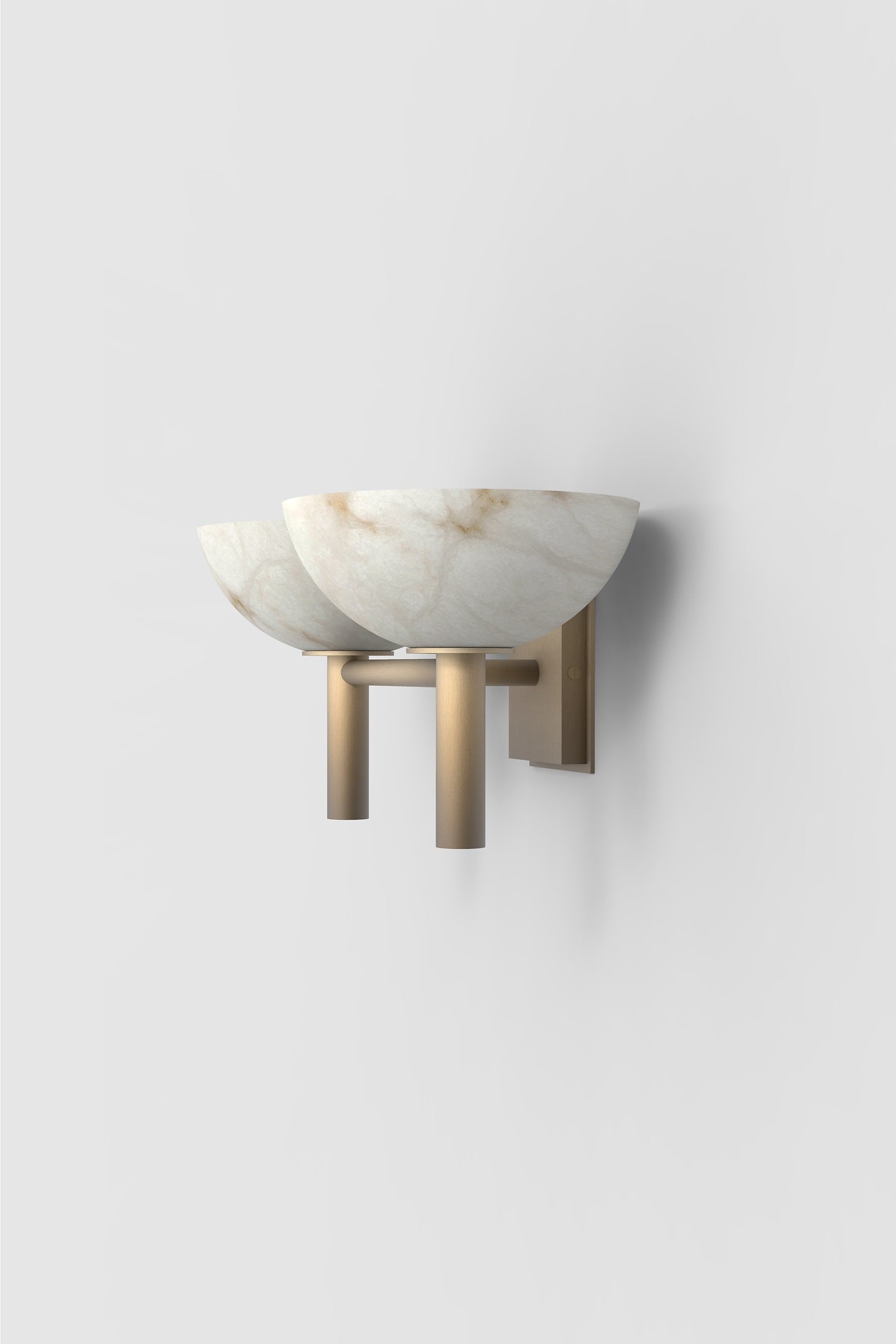 Alabaster Wall Lamp - Handcrafted Stone Bowl Sconce for Bedroom, Living Room & Hallway Lighting | Dimmable Modern Fixture