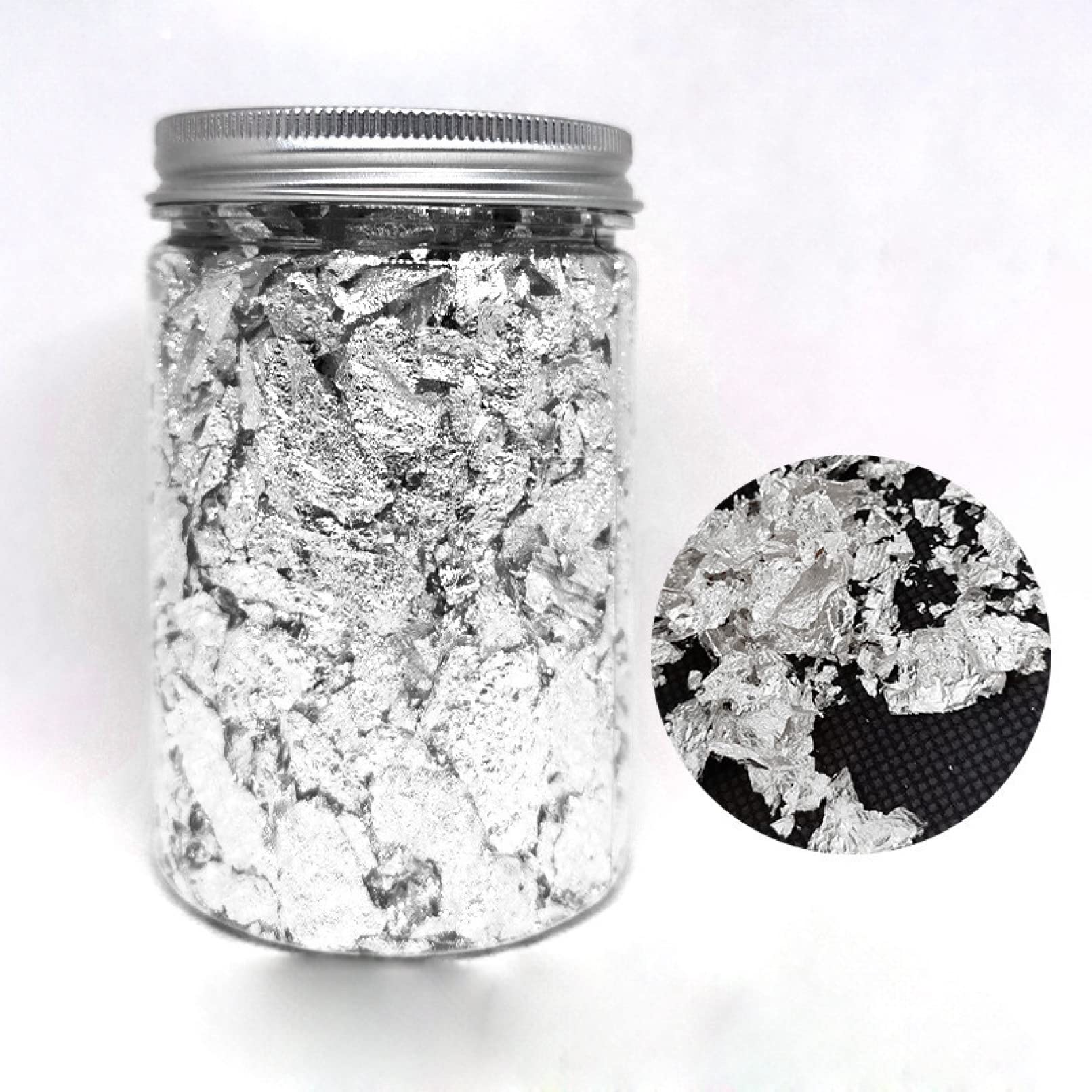 Premium Gold Leaf Flakes for Nail Art, Painting & Crafts - 24K Gold, Silver & Rose Gold Foil Fragments for DIY Decor, Gilding & Wedding Invitations
