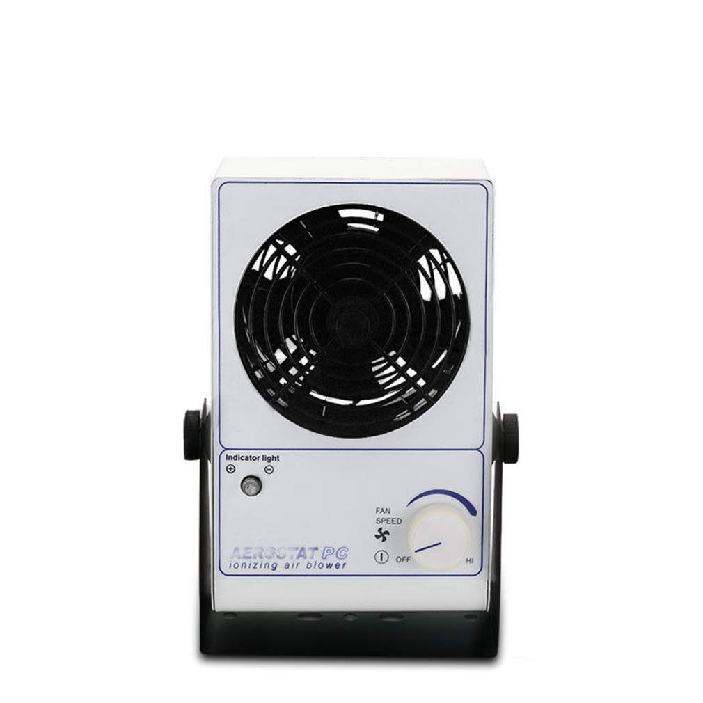 ELEOPTION 10V 25W Ionic Air Blower Fan - Anti Static Ionizer Fan for PC, Electronics & Workspaces | ESD Safe Static Eliminator for Computer Repair, Manufacturing & Clean Rooms