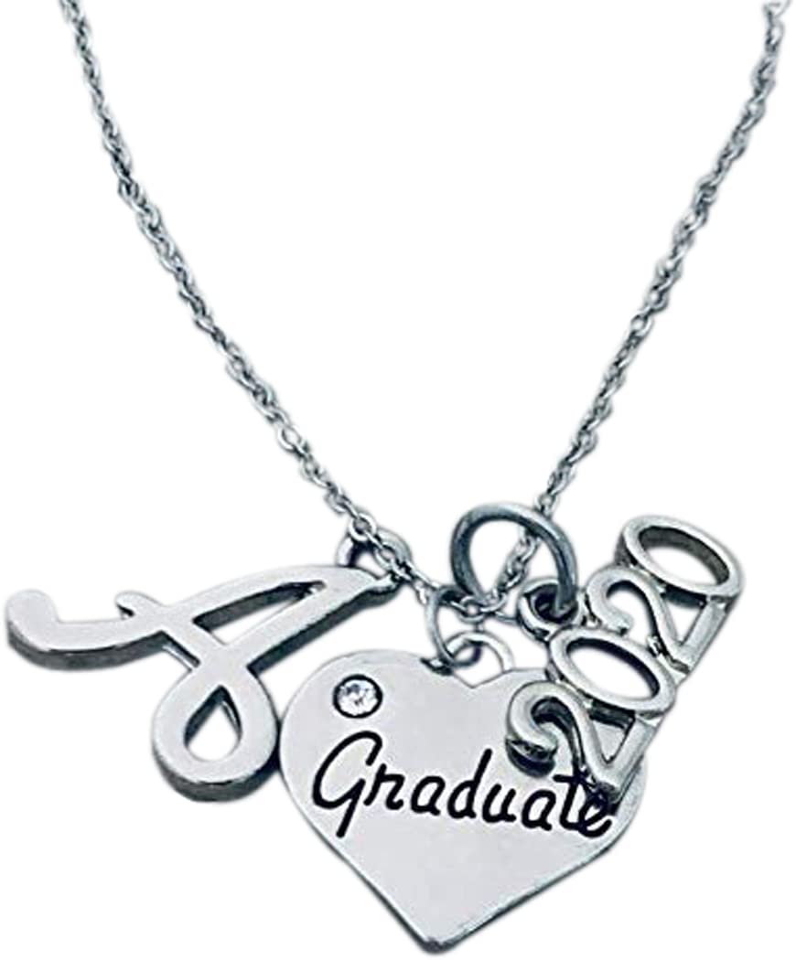 2020 Graduation Charm Necklace for Women - Personalized Jewelry Gift for Graduates - Class of 2020 Keepsake - Perfect for High School & College Graduation Ceremonies