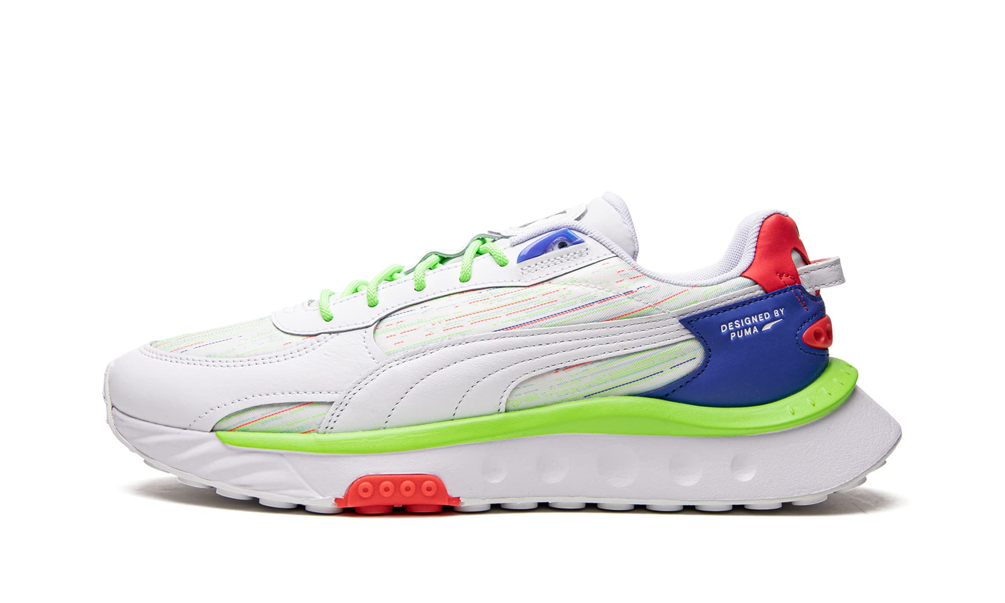 PUMA Men's Wild Rider Spectra Lace-Up Sneakers - White Casual Shoes for Running, Walking & Streetwear Fashion