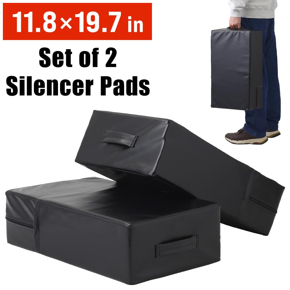 Japard Silencer Drop Pads (2-Pack) - Weightlifting Crash Cushions with PVC Cover & Carry Handles for Gym, CrossFit, Home Workouts - Ideal for Fitness Training, Physical Therapy & Yoga Exercises